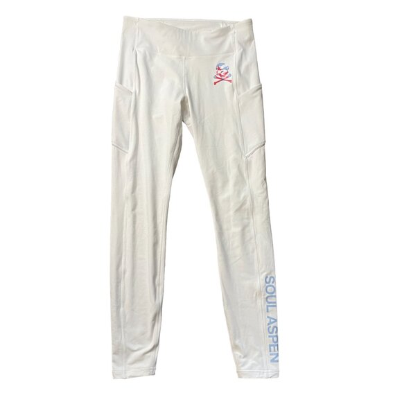 Lululemon Speed Up Tight * 28" white Aspen Soul Cycle size 8 Colorado spin - Picture 1 of 10